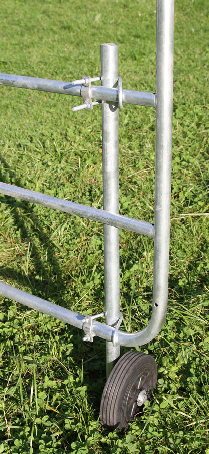 Roue d'appui pour barrière d'herbage